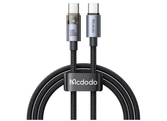Mcdodo CA-5580 100W Type-C Super-Fast Charge & Data Cable with Charge Light (1.2M) - Black